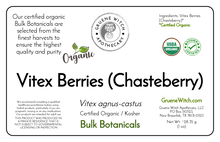 Load image into Gallery viewer, Bulk Botanicals - Vitex Berries (Chasteberry)

