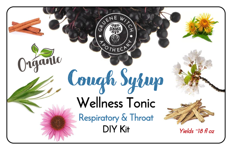Cough Syrup Respiratory & Throat Wellness Tonic DIY Kit