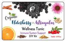 Load image into Gallery viewer, Elderberry &amp; Astragalus Wellness Tonic - Immune System Support DIY Kit
