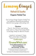 Load image into Gallery viewer, Organic Herbal Tea - Lemony Ginger
