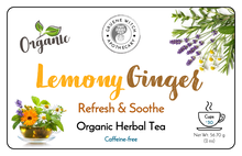 Load image into Gallery viewer, Organic Herbal Tea - Lemony Ginger
