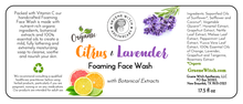 Load image into Gallery viewer, Foaming Face Wash - Citrus &amp; Lavender
