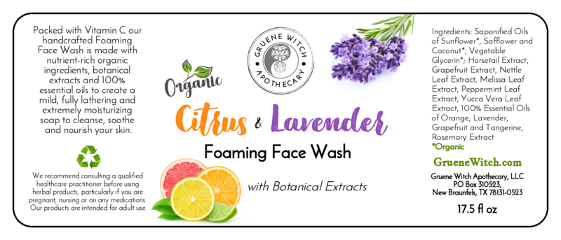 Foaming Face Wash - Citrus & Lavender