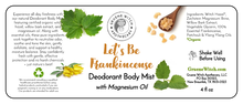 Load image into Gallery viewer, Deodorant Body Mist - Let's Be Frankincense
