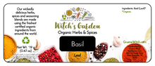 Load image into Gallery viewer, Witch&#39;s Garden Organic Herbs &amp; Spices - Basil (Leaf)
