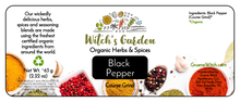 Load image into Gallery viewer, Witch's Garden Organic Herbs &amp; Spices - Black Pepper (Course Grind)
