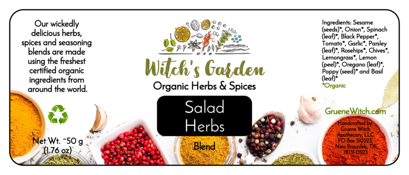 Witch's Garden Organic Herbs & Spices - Salad Herbs (Blend)