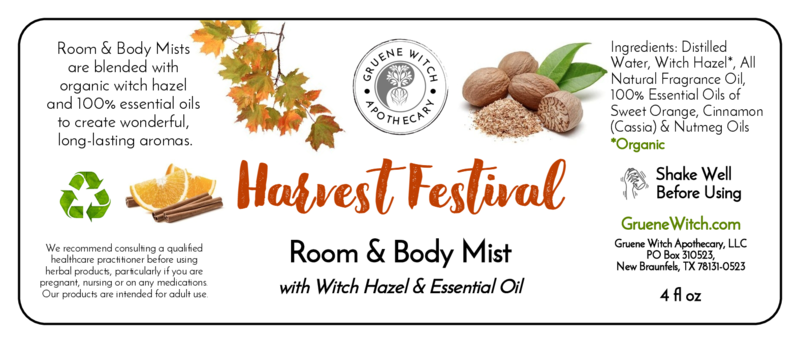 Room & Body Mist - Harvest Festival