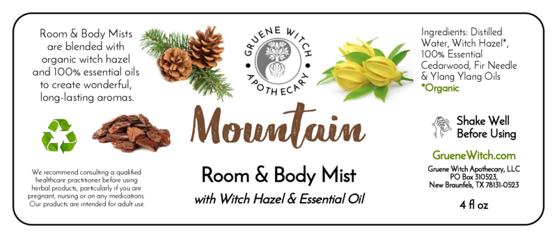 Room & Body Mist - Mountain