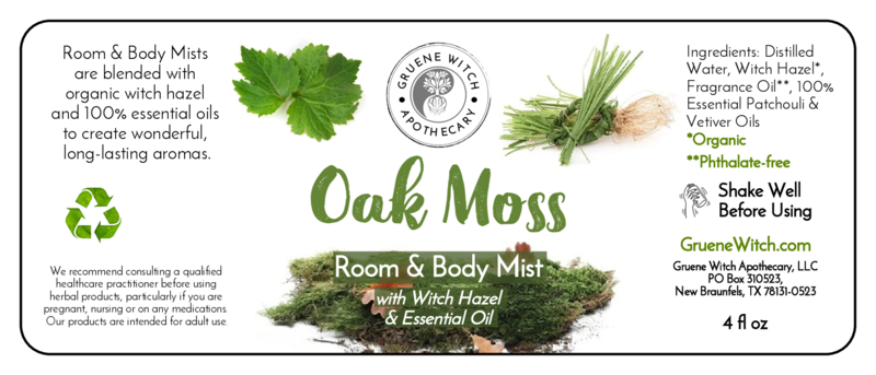 Room & Body Mist - Oak Moss