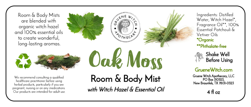 Room & Body Mist - Oak Moss