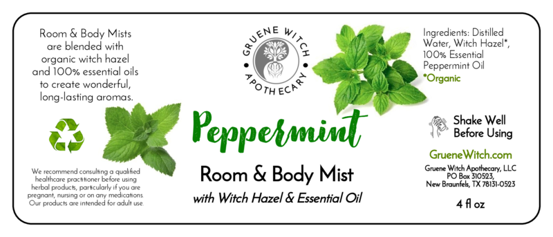 Room & Body Mist - Peppermint
