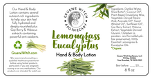 Load image into Gallery viewer, Hand &amp; Body Lotion - Lemongrass Eucalyptus
