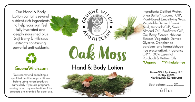 Hand & Body Lotion - Oak Moss