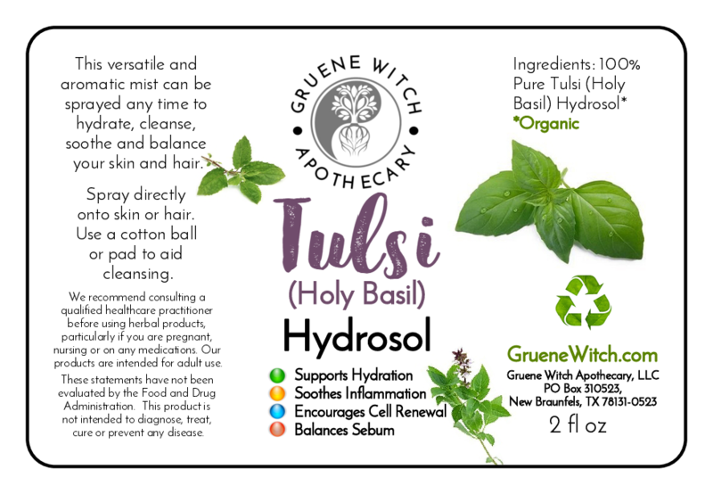 Hydrosol - Tulsi (Holy Basil)