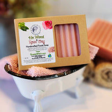 Load image into Gallery viewer, Handcrafted Soap - Ho Wood &amp; Rose Clay Facial Bar
