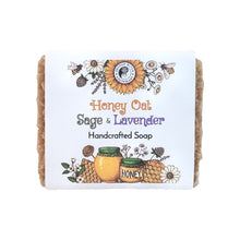 Load image into Gallery viewer, Handcrafted Soap - Honey Oat Sage &amp; Lavender
