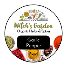 Load image into Gallery viewer, Witch&#39;s Garden Organic Herbs &amp; Spices - Garlic Pepper Seasoning (Blend)
