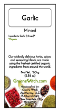 Load image into Gallery viewer, Witch&#39;s Garden Organic Herbs &amp; Spices - Garlic (Minced)
