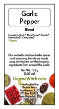 Load image into Gallery viewer, Witch&#39;s Garden Organic Herbs &amp; Spices - Garlic Pepper Seasoning (Blend)

