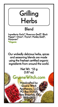 Load image into Gallery viewer, Witch&#39;s Garden Organic Herbs &amp; Spices - Grilling Herbs (Blend)
