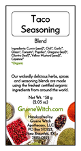 Load image into Gallery viewer, Witch&#39;s Garden Organic Herbs &amp; Spices - Taco Seasoning (Blend)
