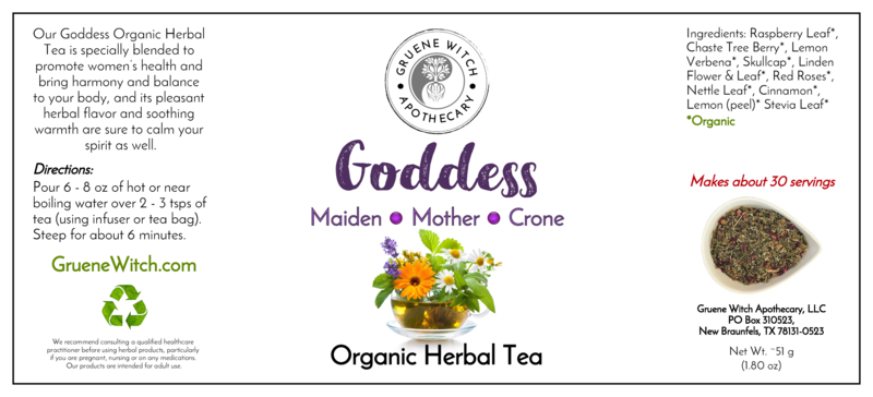 Organic Herbal Tea - Goddess