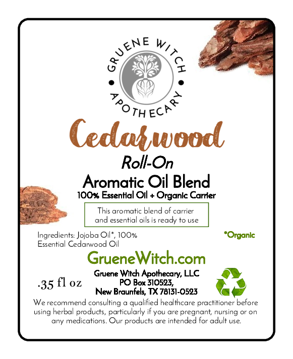 Roll-on Aromatic Oil Blend - Cedarwood