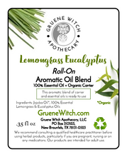 Load image into Gallery viewer, Roll-on Aromatic Oil Blend - Lemongrass Eucalyptus
