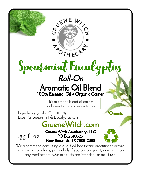 Roll-on Aromatic Oil Blend - Spearmint Eucalyptus