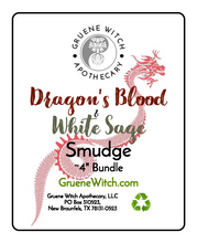 Load image into Gallery viewer, Smudges - Dragon&#39;s Blood &amp; White Sage
