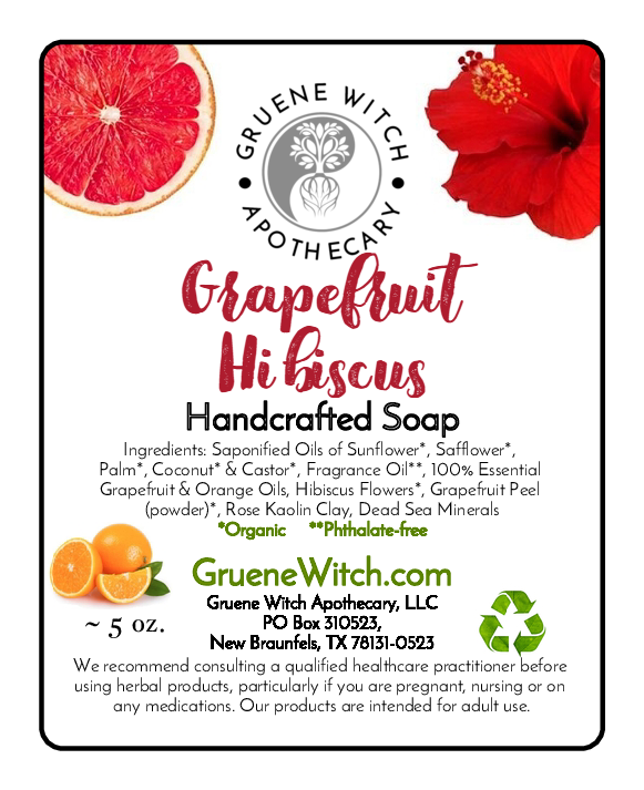 Handcrafted Soap - Grapefruit Hibiscus