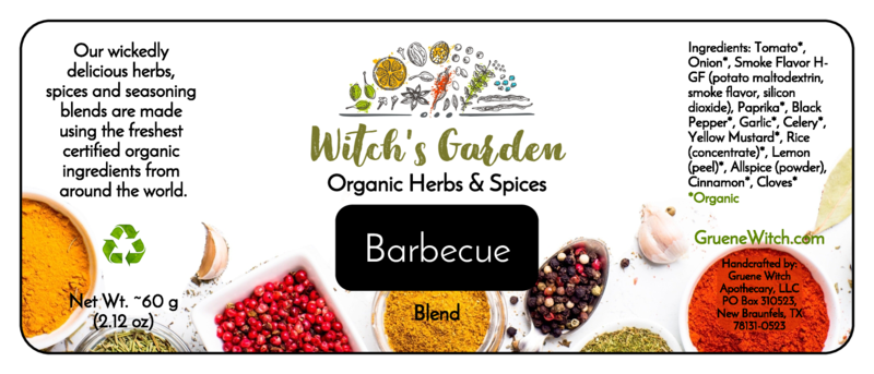 Witch's Garden Organic Herbs & Spices - Barbecue Seasoning (Blend)