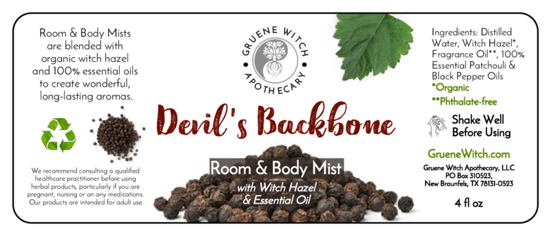 Room & Body Mist - Devil's Backbone