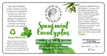 Load image into Gallery viewer, Hand &amp; Body Lotion - Spearmint Eucalyptus
